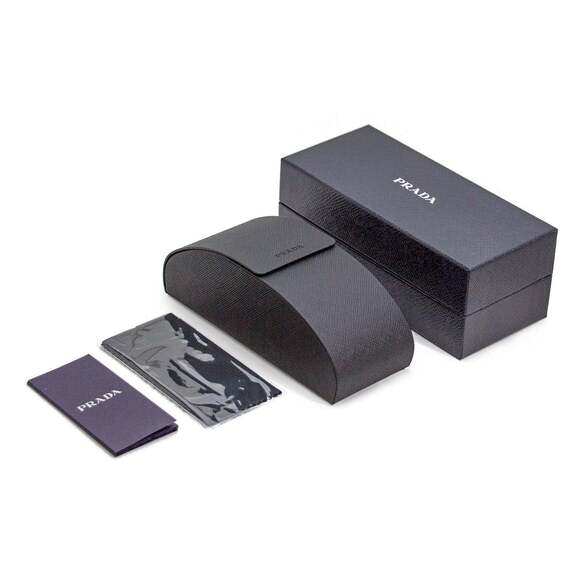 Prada PR C04S Sunglasses Black Acetate Rectangular